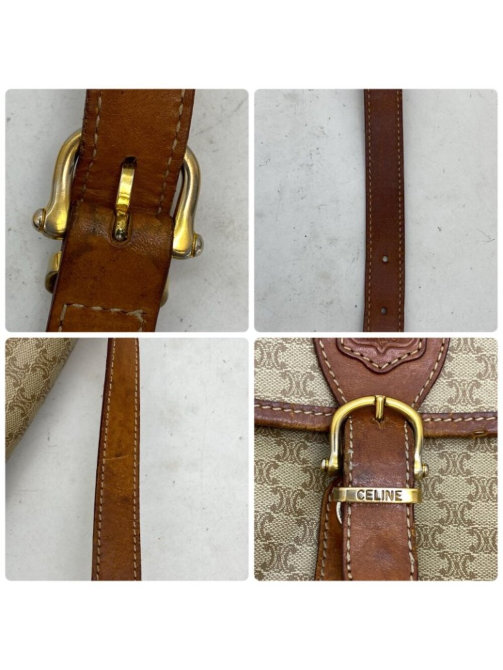 Celine Shoulder Bag Pochette White Macadam - Picture 12 of 15
